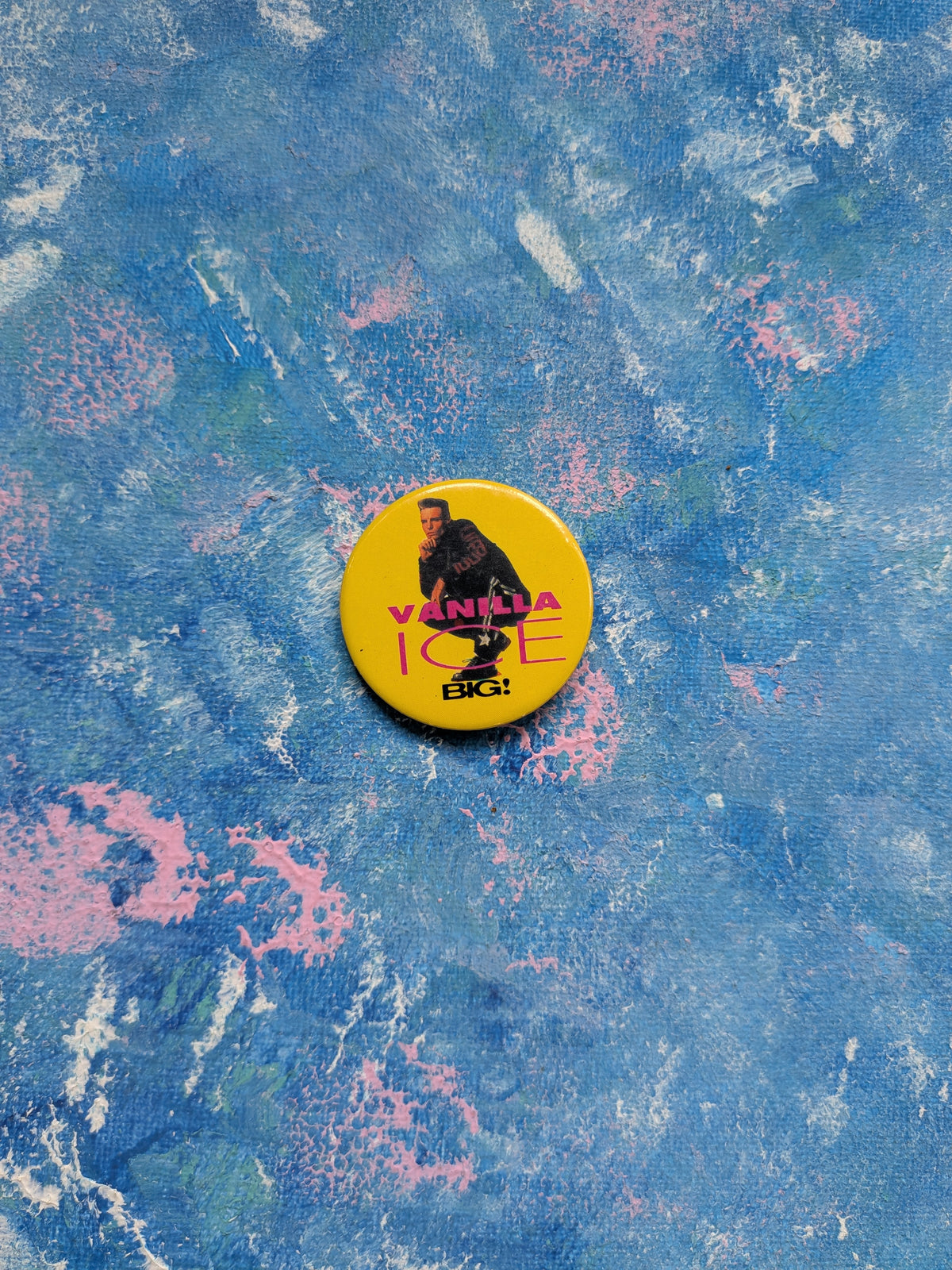 Vintage Vanilla Ice 90's Pop Star/Rapper Badge - 1990s