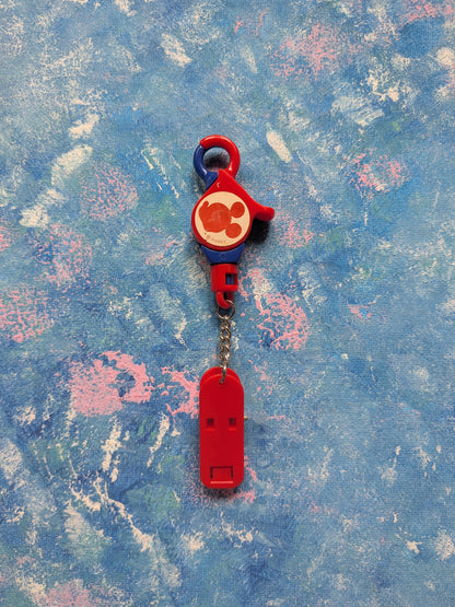 Vintage Disney Mickey Mouse Lanyard Clip Keyring - 1990s
