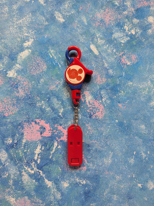 Vintage Disney Mickey Mouse Lanyard Clip Keyring - 1990s