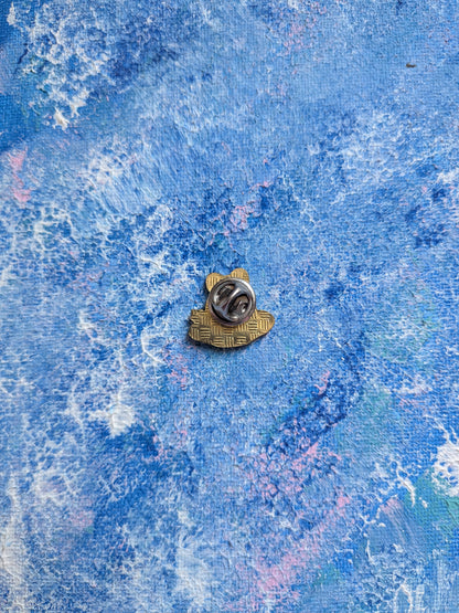 Vintage Christmas Pudding Enamel Pin Badge