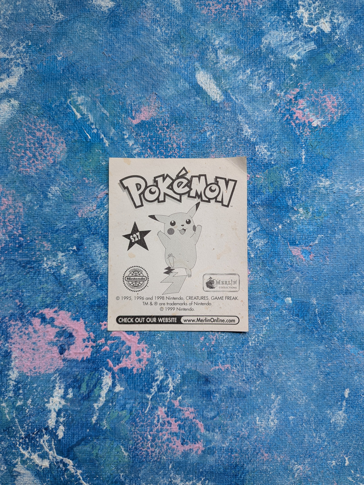 Vintage Pokemon Sticker - Brock Prism Sticker #S27 - 1999 - Merlin