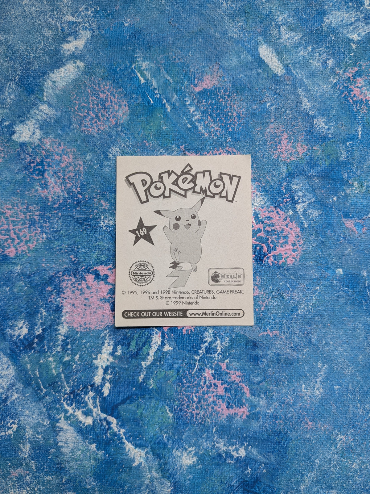 Vintage Pokemon Sticker - Voltorb #169 - 1999 - Merlin