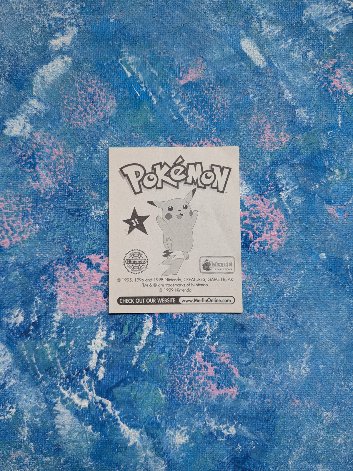 Vintage Pokemon Sticker - Nidoqueen #31 - 1999 - Merlin