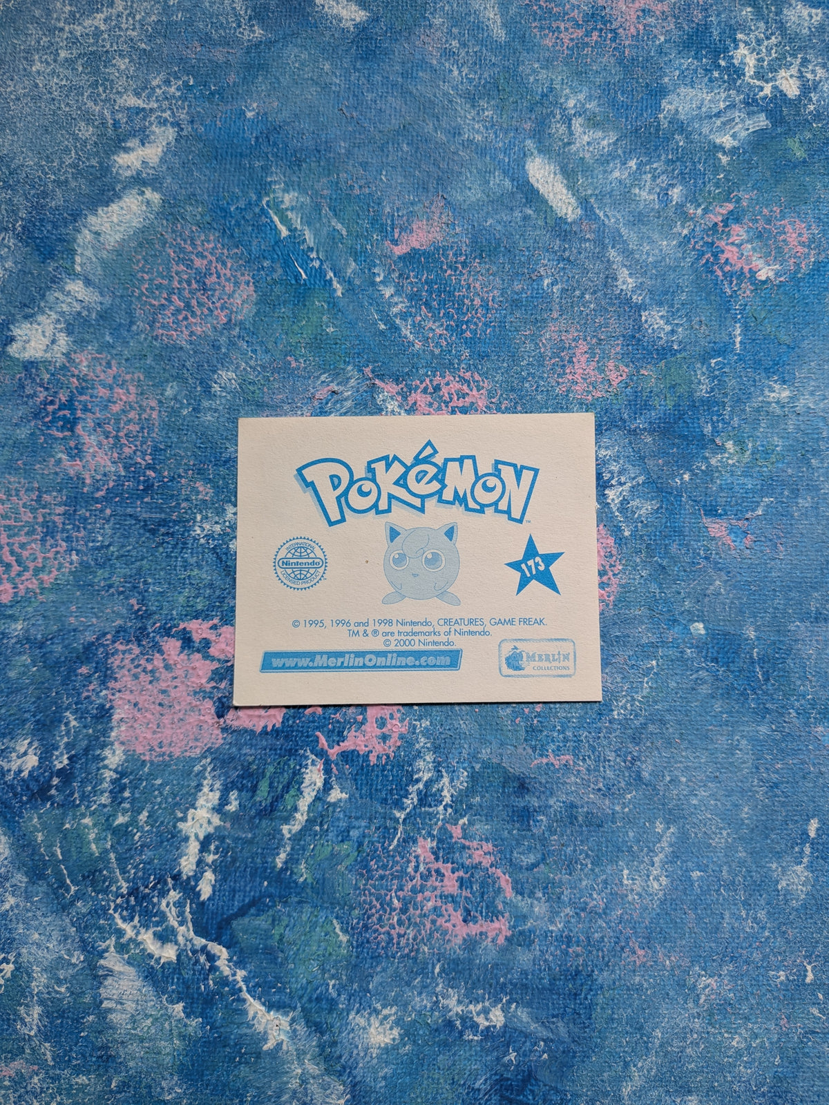 Vintage Pokemon Sticker - Showdown at Dark City #173 - 2000 - Merlin