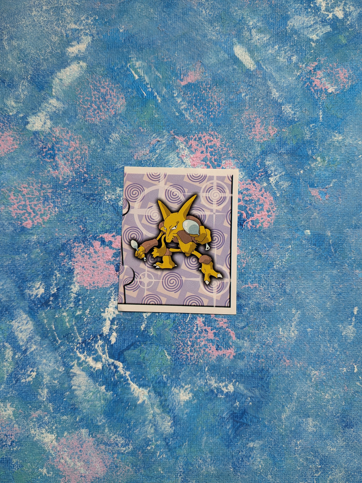 Vintage Pokemon Sticker - Alakazam #219 - 1999 - Merlin