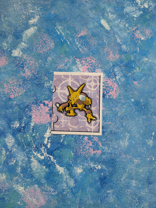 Vintage Pokemon Sticker - Alakazam #219 - 1999 - Merlin
