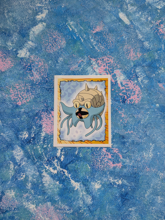 Vintage Pokemon Sticker - Omastar #139 - 1999 - Merlin