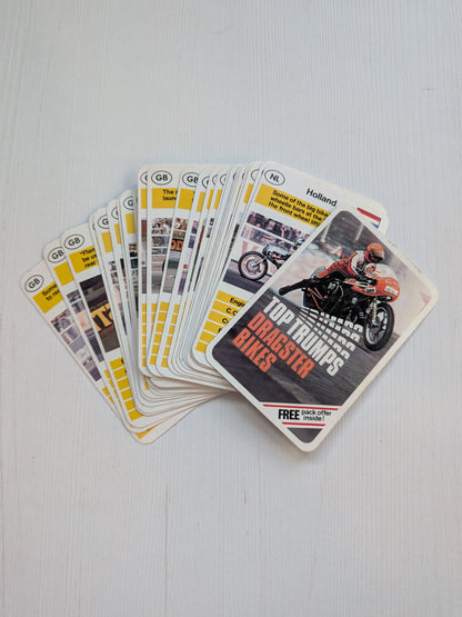 Vintage Top Trumps Dragster Bikes Card Game