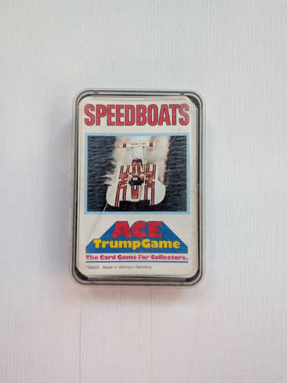 Vintage Speedboats Ace Trump Game - 1976