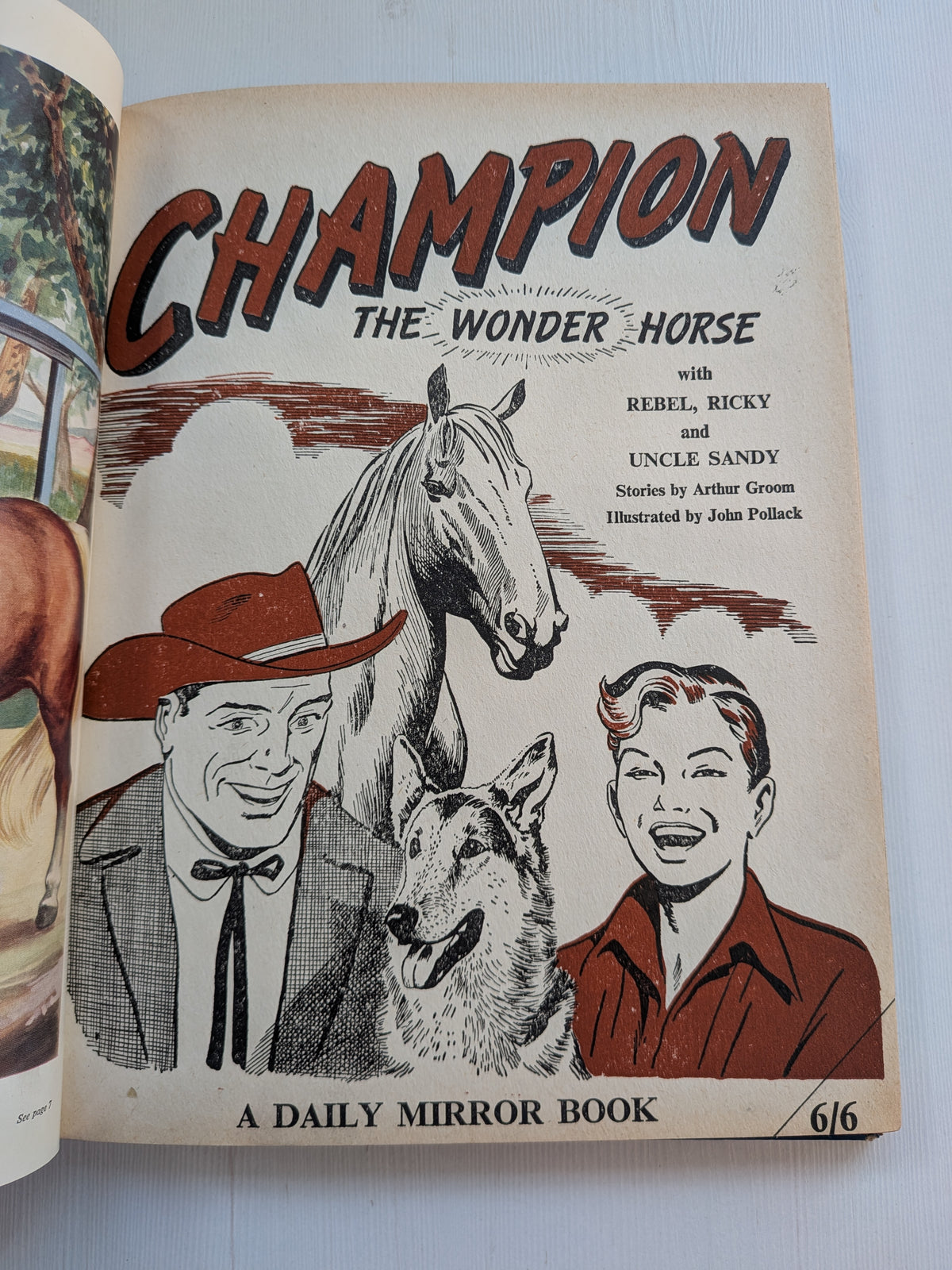 Champion The Wonder Horse - A Daily Mirror Book - 1957