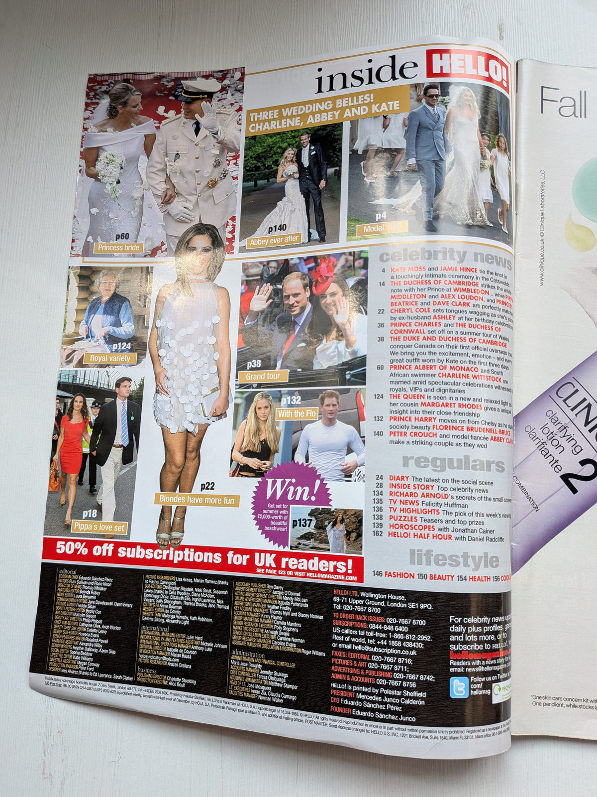 Hello! Magazine No. 1182 - 11th July 2011 - Monaco Royal Wedding/Kate Moss