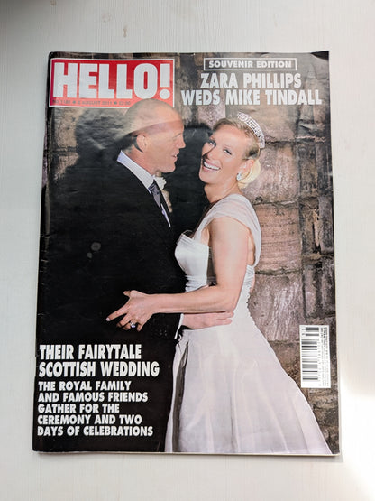 Hello! Magazine No. 1186 8th August 2011 - Zara Phillips/Mike Tindall Wedding