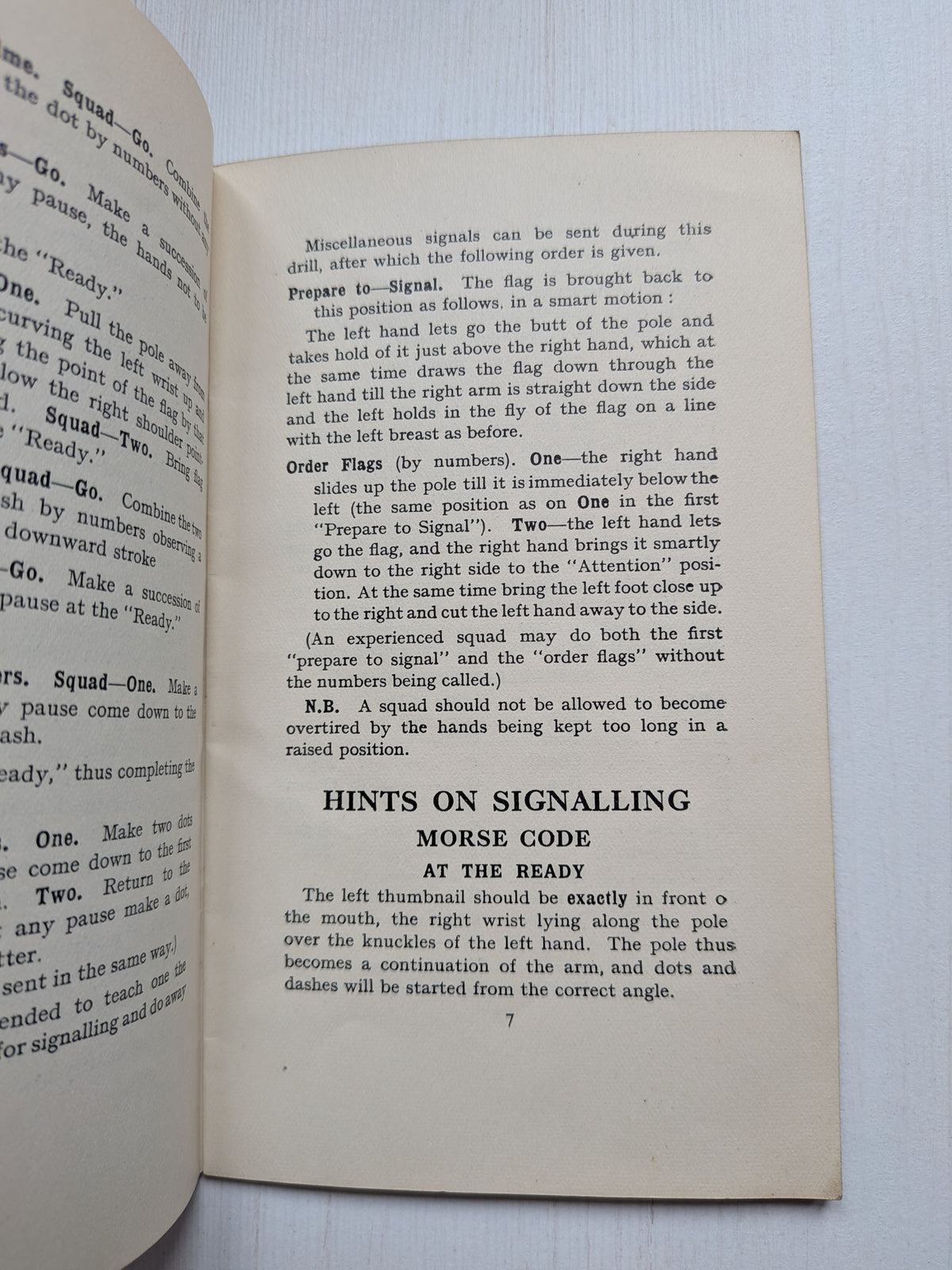 Vintage Signalling for Guides Pamphlet - The Girl Guides Association, 1930s
