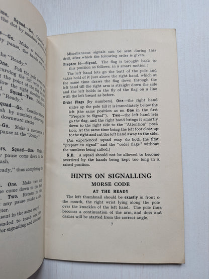 Vintage Signalling for Guides Pamphlet - The Girl Guides Association, 1930s
