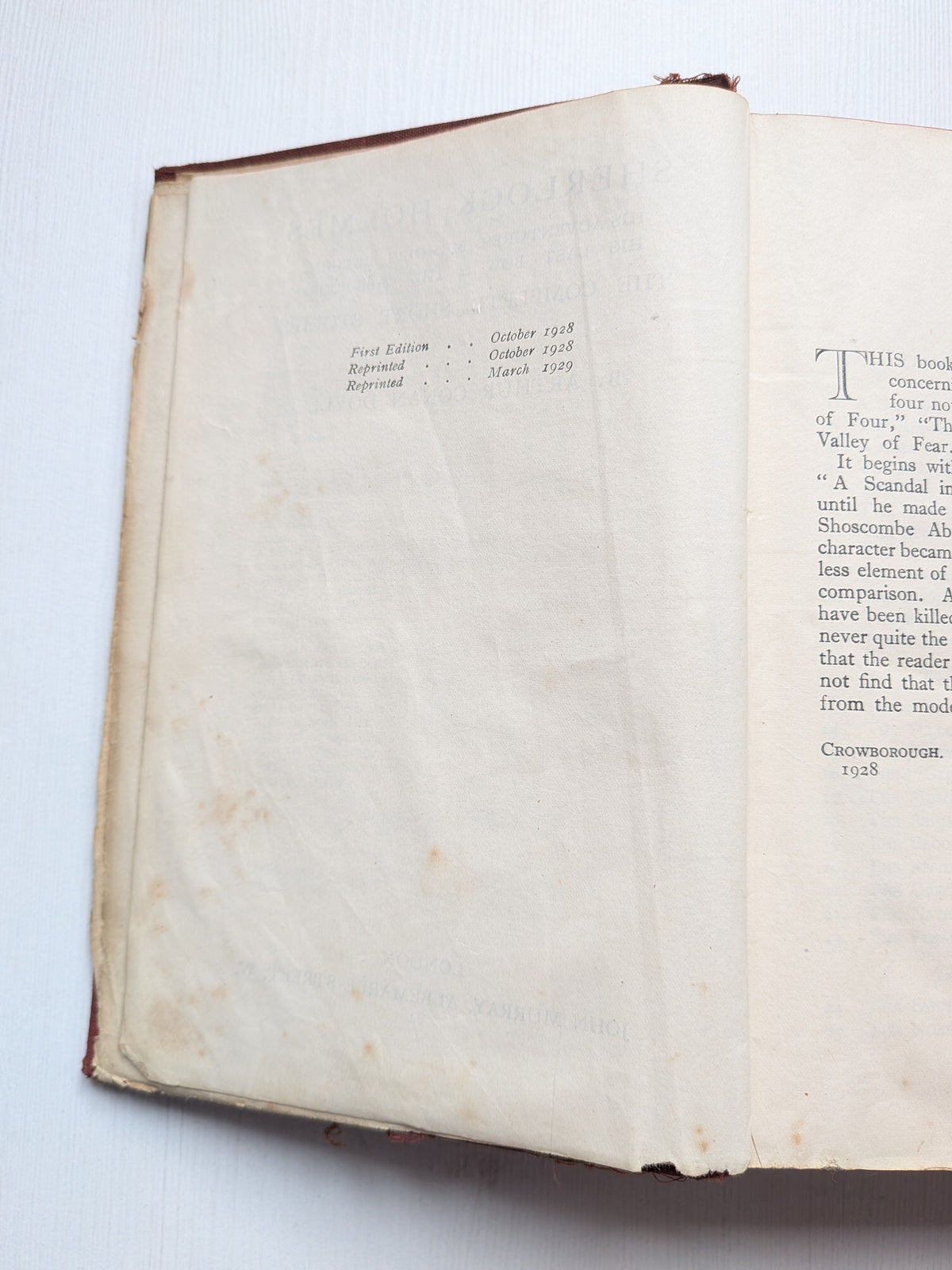 Sherlock Holmes: The Complete Short Stories by Arthur Conan Doyle - 1929