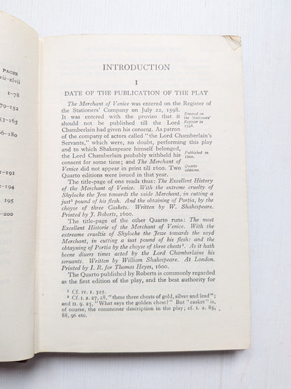 The Merchant of Venice by William Shakespeare - 1935, Cambridge University Press