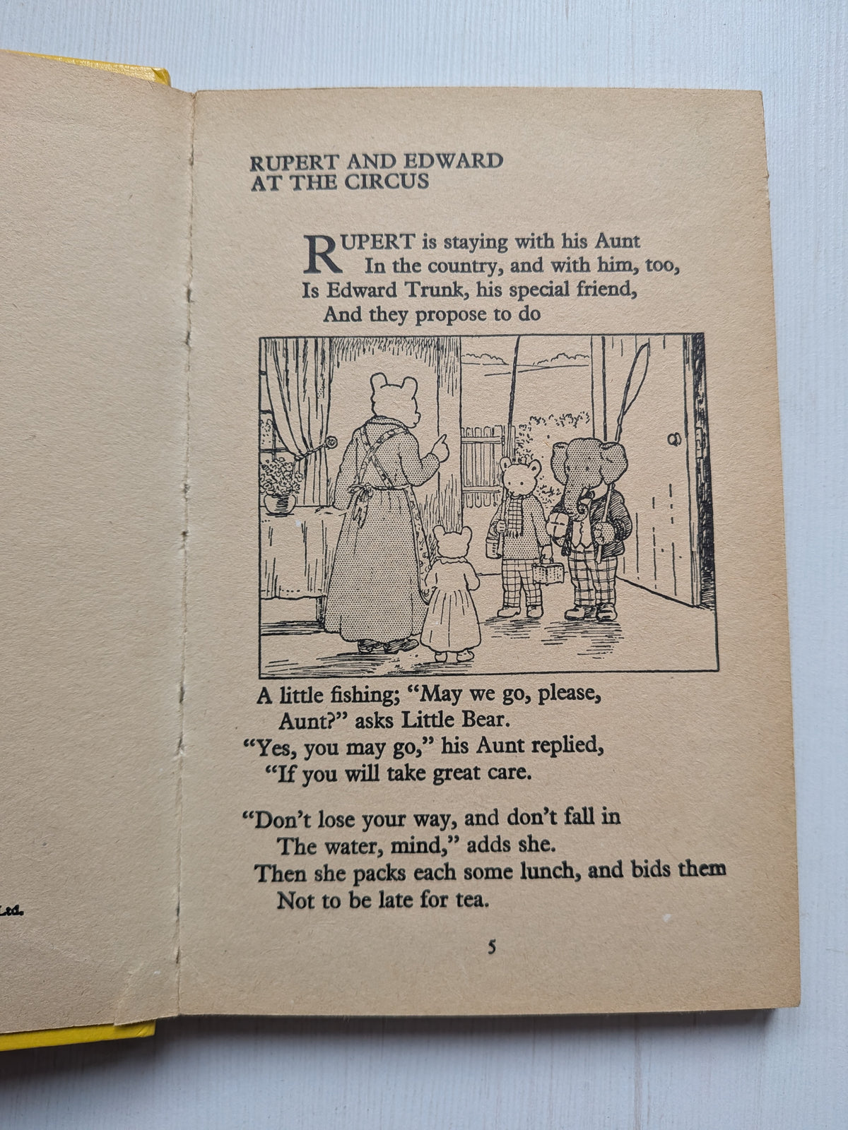 Rupert and Edward at the Circus by Mary Tourtel, Rupert Little Bear Library No.4