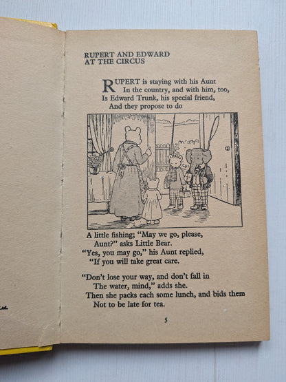 Rupert and Edward at the Circus by Mary Tourtel, Rupert Little Bear Library No.4