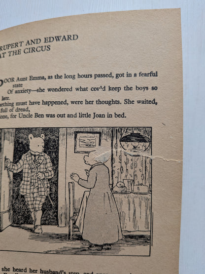 Rupert and Edward at the Circus by Mary Tourtel, Rupert Little Bear Library No.4