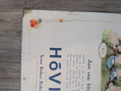 Vintage Hovis Bread "Just One Bite!" Mabel Lucie Attwell Illustration Poster