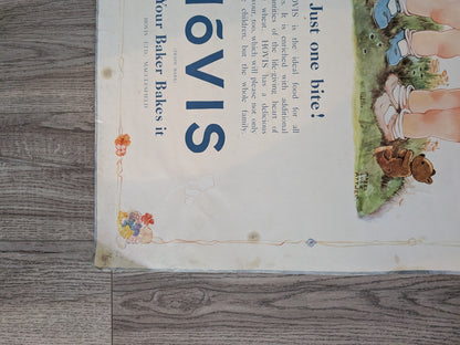 Vintage Hovis Bread "Just One Bite!" Mabel Lucie Attwell Illustration Poster
