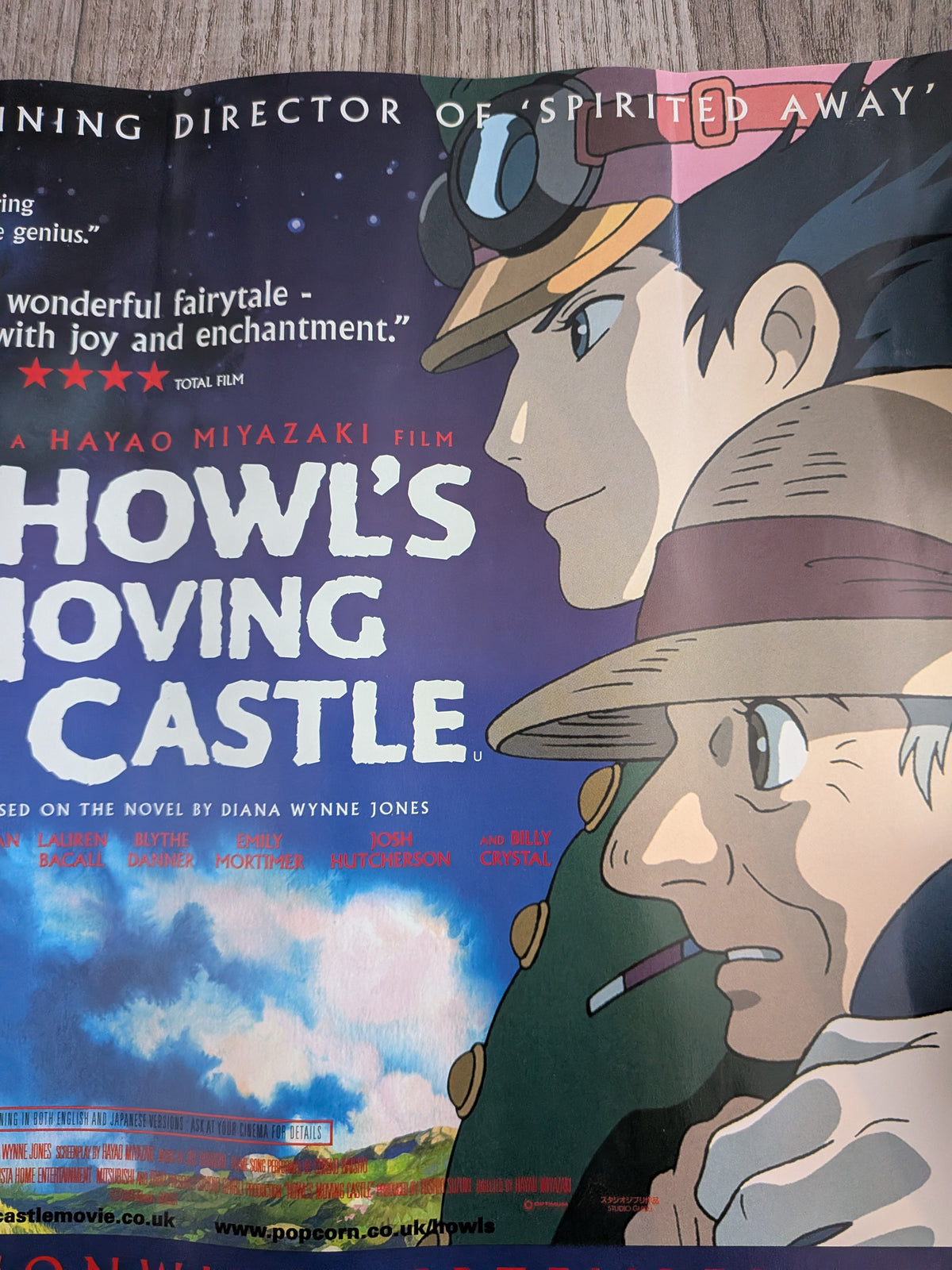 Rare Original Howl's Moving Castle 2004 UK Cinema Release Small Poster - Studio Ghibli