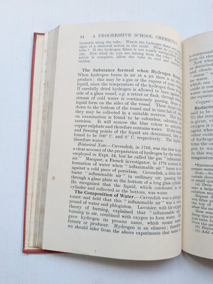 A Progressive School Chemistry by J. M. Harrison - 1934 - Longmans, Green & Co