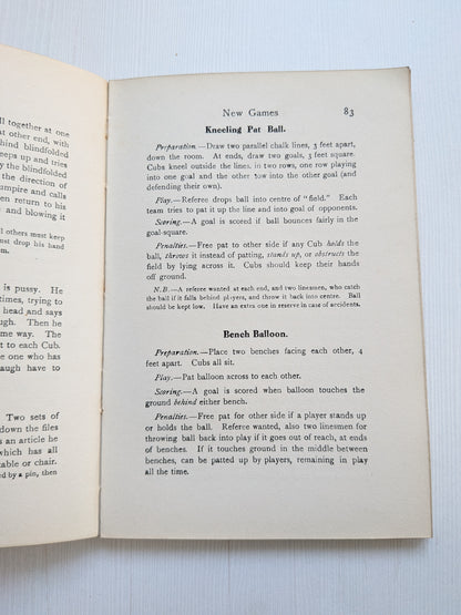 The Book of Cub Games by V. C. Barclay - 1932 - Brown, Son & Ferguson Ltd