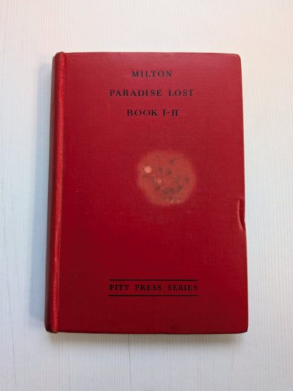 Paradise Lost: Books I and II by John Milton - 1934 - Cambridge University Press