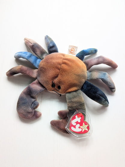 Vintage Claude The Crab TY Beanie Baby - 1996