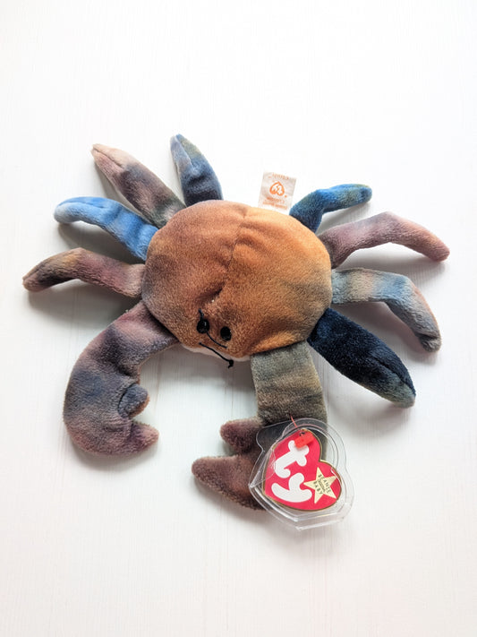 Vintage Claude The Crab TY Beanie Baby - 1996