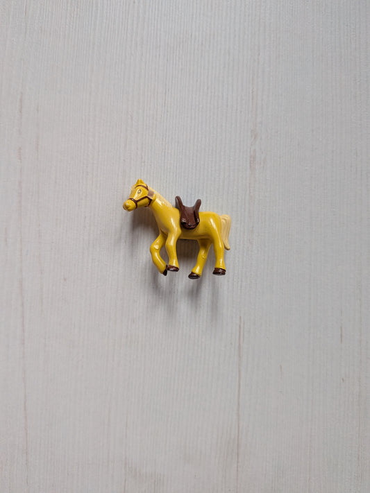 Vintage Horse with Saddle Mini Figure/Cake Topper - Unbranded