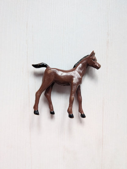 Vintage Early Learning Centre Brown Foal Horse Plastic Toy - 1990s