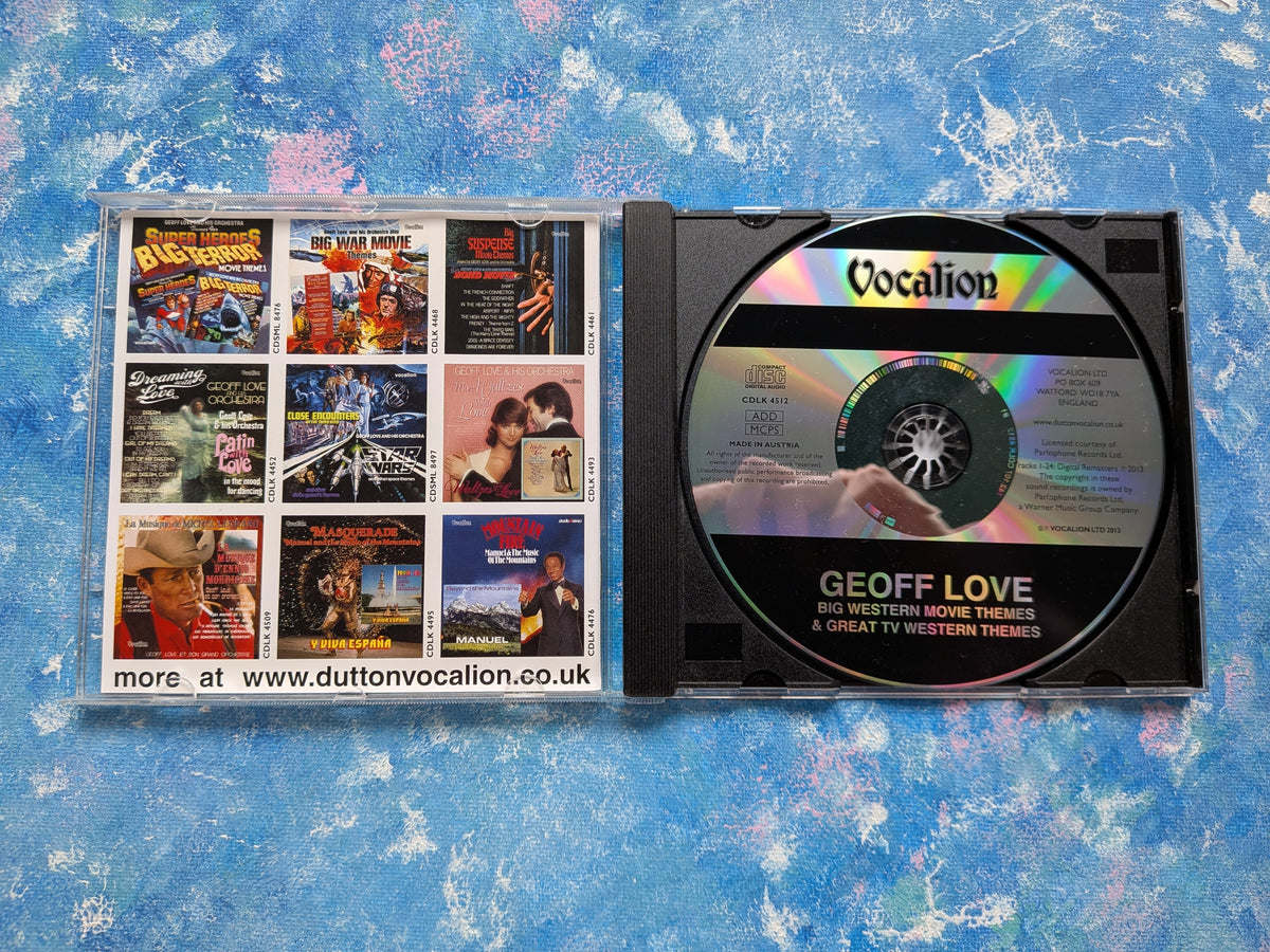 Geoff Love & His Orchestra Big Western Movie Themes/Great TV Western Themes CD