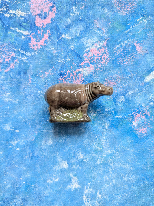 Wade Whimsies Whoppas Hippo Ceramic Small Figurine - 1976