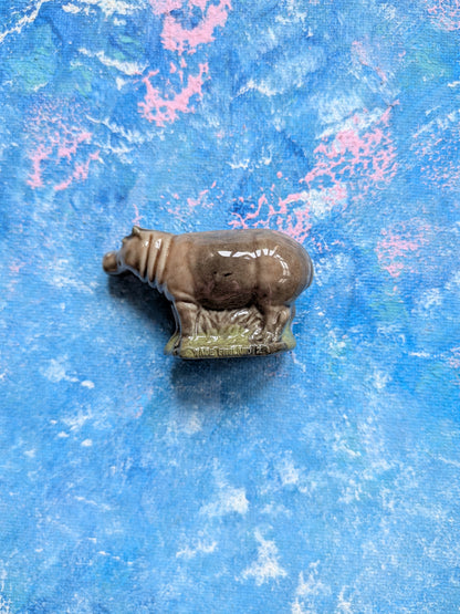 Wade Whimsies Whoppas Hippo Ceramic Small Figurine - 1976