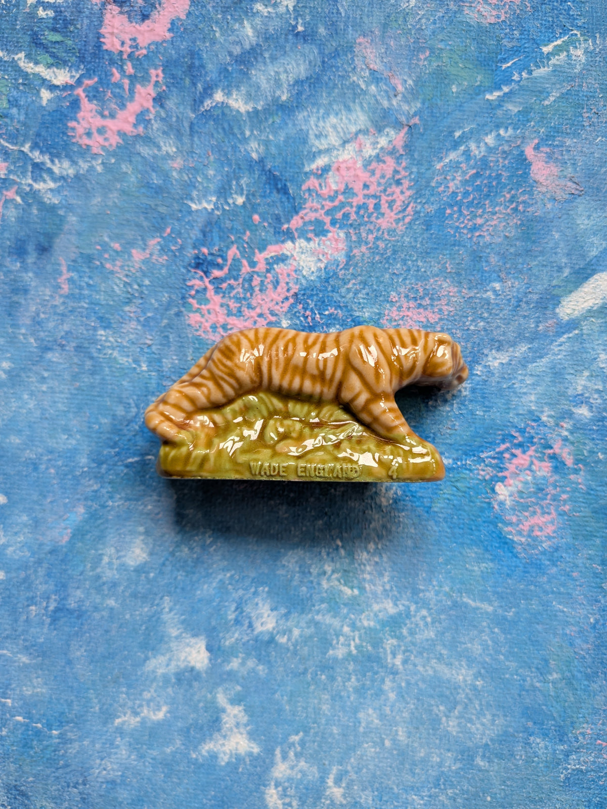 Wade Whimsies Whoppas Tiger Ceramic Small Figurine - 1976