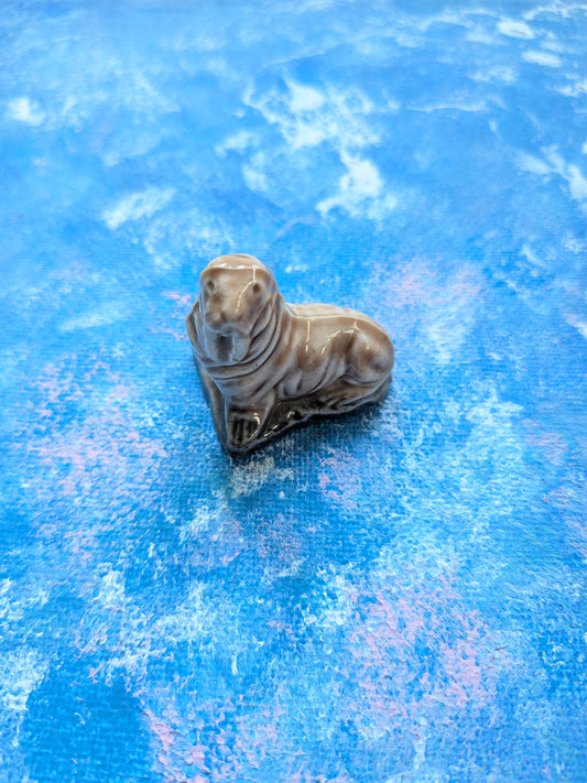 Wade Whimsies Walrus Ceramic Small Figurine - 1980s Approx