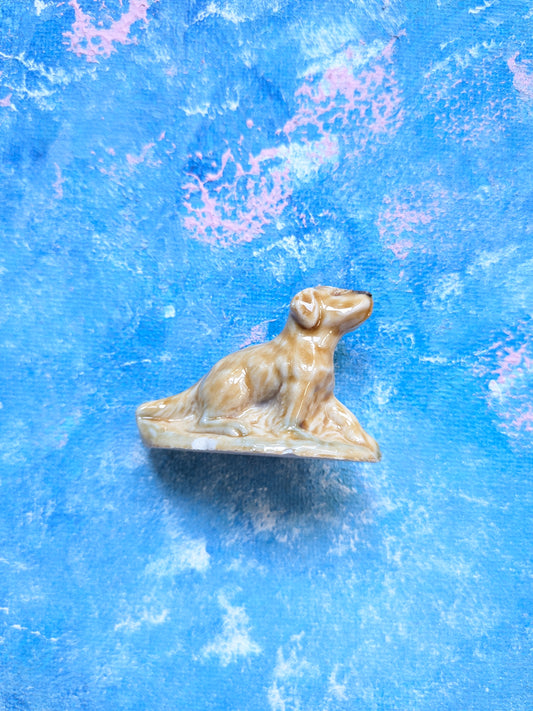 Wade Whimsies Golden Retriever Dog Ceramic Small Figurine