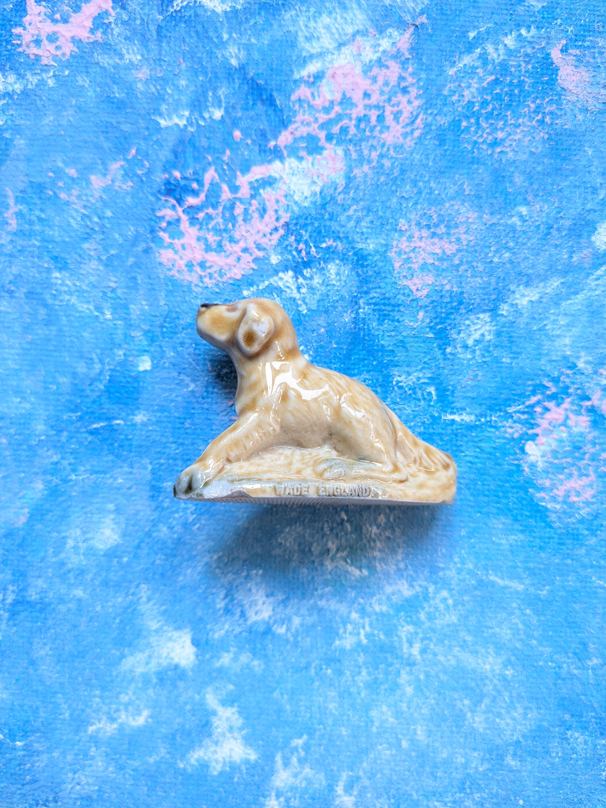 Wade Whimsies Golden Retriever Dog Ceramic Small Figurine