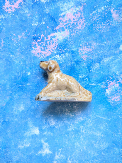 Wade Whimsies Golden Retriever Dog Ceramic Small Figurine