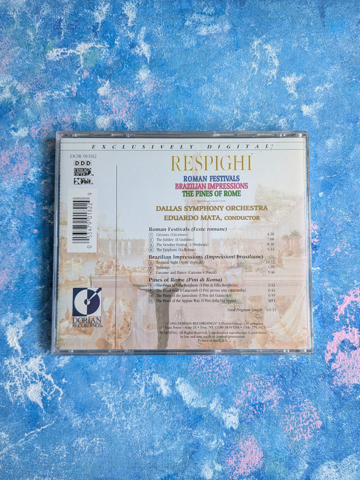 Respighi: Roman Festivals/Brazilian Impressions/The Pines of Rome CD - 1993