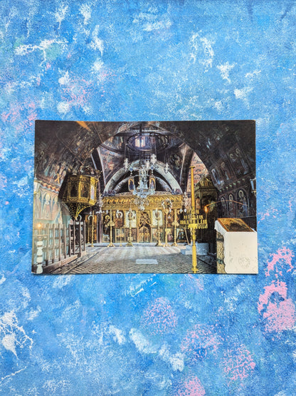 Vintage Greece Postcard - Rhodes, Byzantine Church of Virgin