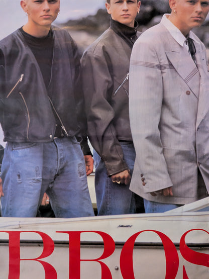 Vintage Bros 1980's Boyband/Pop Group Poster - 1988 - Anabas