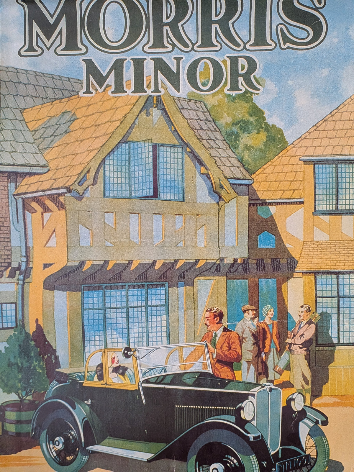 Retro-Style Morris Minor Car Poster - Robert Opie Collection