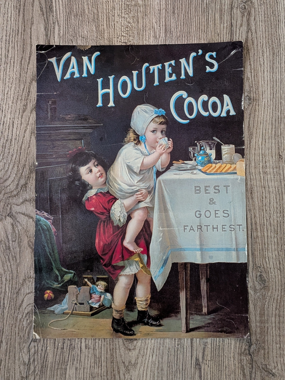 Retro-Style Van Houten's Cocoa Poster - Robert Opie Collection