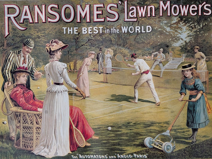 Retro-Style Ransome's Lawn Mowers Poster - Robert Opie Collection