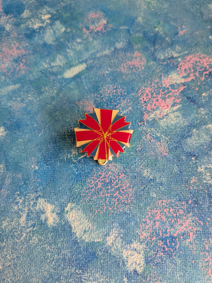 Union Jack Flag Umbrella Enamel Pin Badge