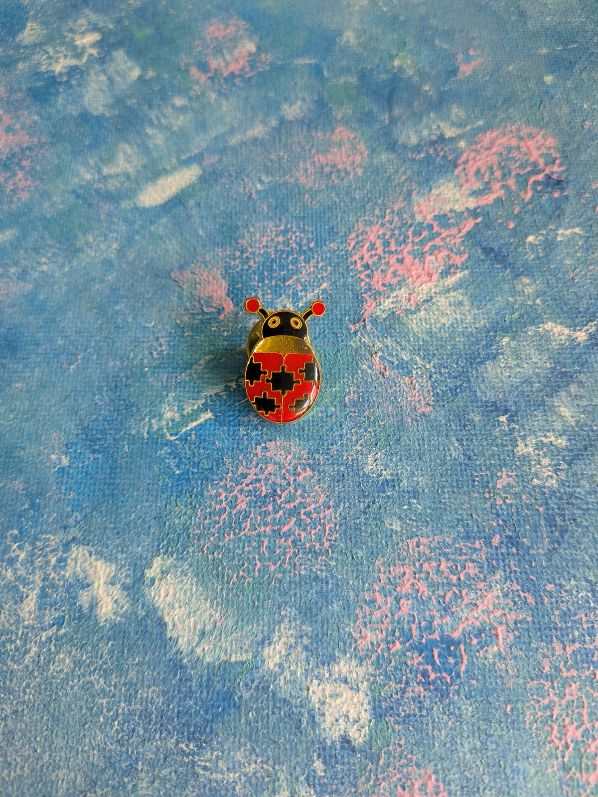 Ladybird Metal Pin Badge - 1999 - NAS