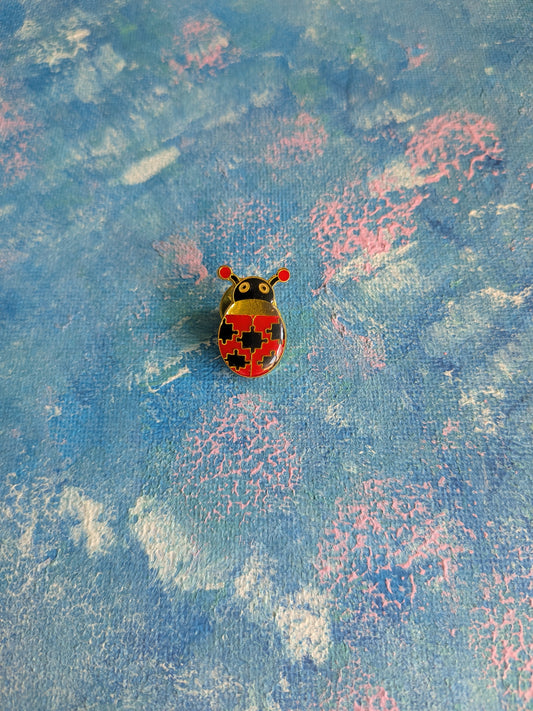 Ladybird Metal Pin Badge - 1999 - NAS